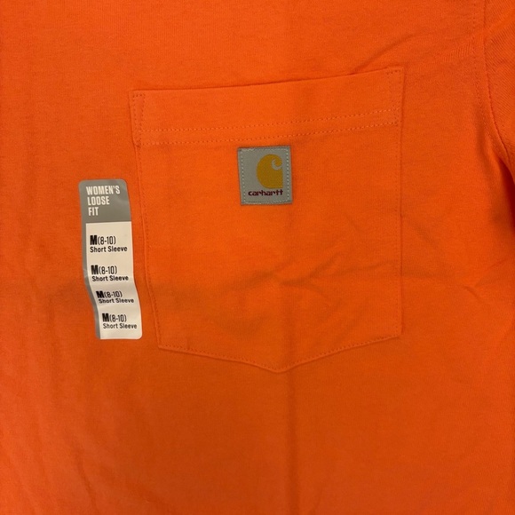 Carhartt Women's Loose Fit T-Shirt Size M Heavyweight Short Sleeves Pocket NWT - Picture 5 of 13